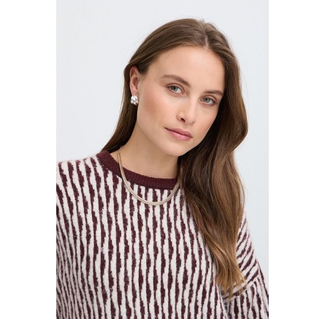 B.YOUNG Byojula Jumper Fig Abstract