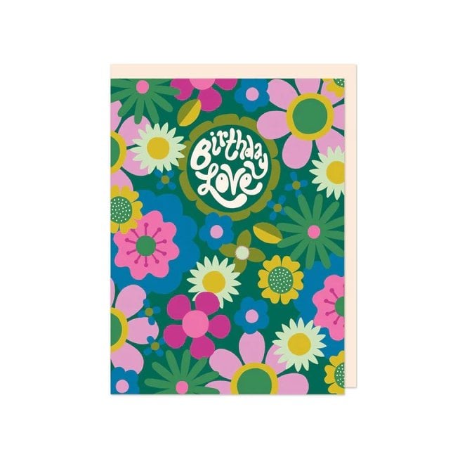 Birthday Love Dark Floral