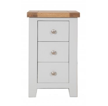 Calbourne Grey 3 Drawer Bedside Cabinet