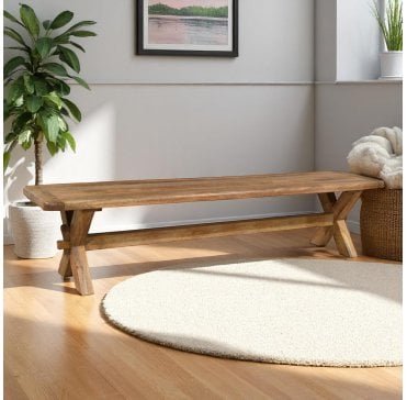 Dunsbury Cross Leg Bench - 1.75m
