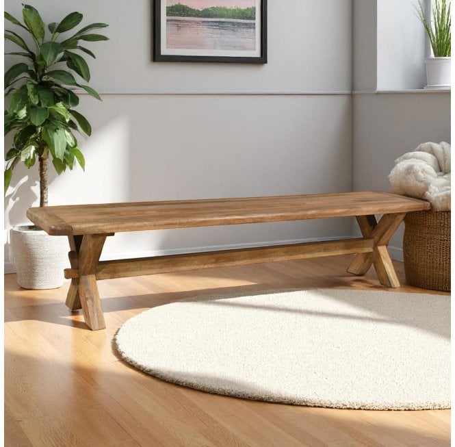 Dunsbury Cross Leg Bench - 2m