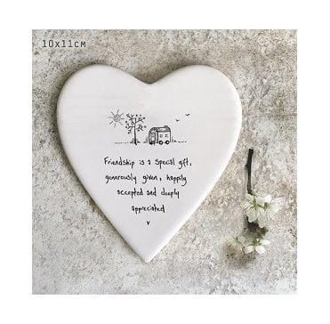 Heart coaster-Friendship is a special gift