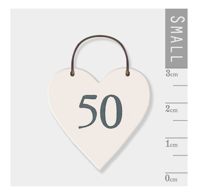 East of India Little Heart Sign - 50
