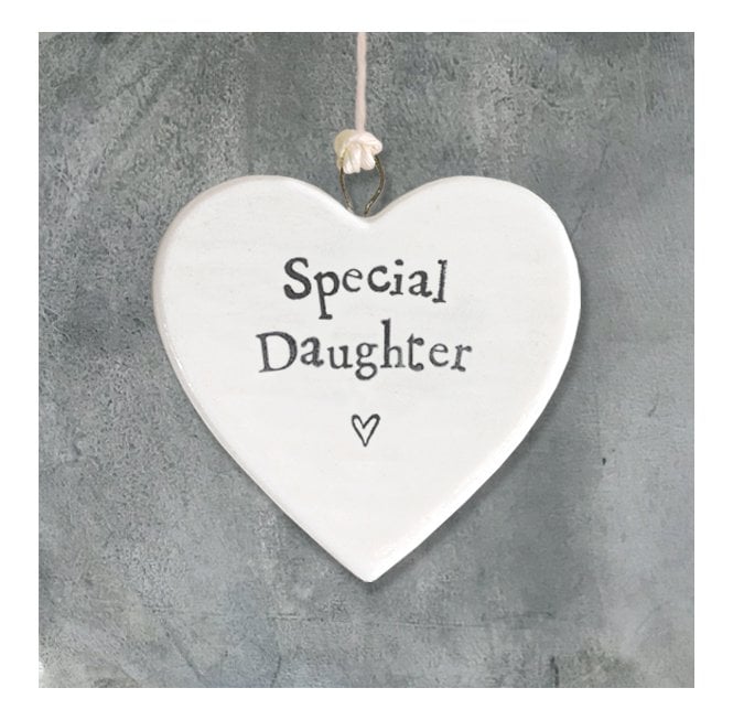 East of India Porcelain Heart - Special Daughter