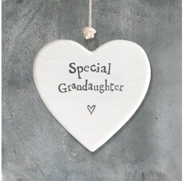 Porcelain Heart - Special Grandaughter