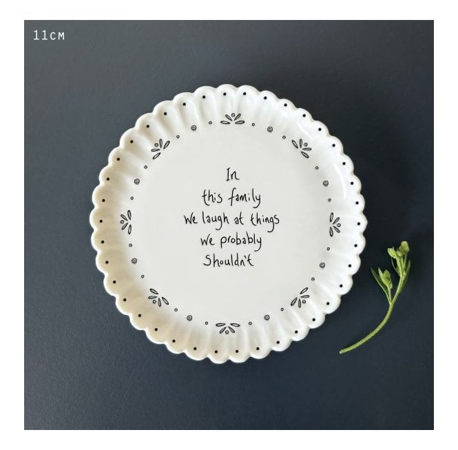 East of India Scallop Coaster - laugh at things we shouldn’t
