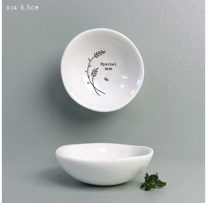 East of India Sml hedgerow bowl-Special mum