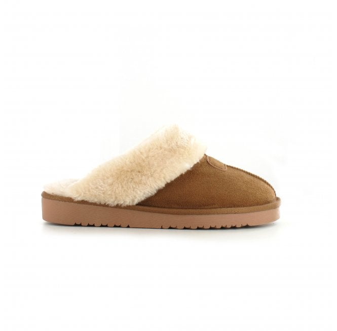 Ella Jill Faux Fur Slipper – Chestnut