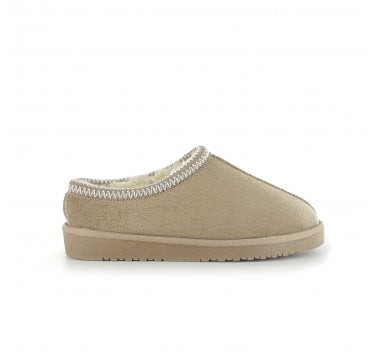 Kelly Faux Fur Slipper – Beige