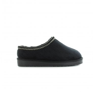 Kelly Faux Fur Slipper – Black