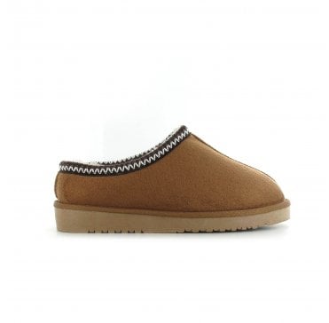 Kelly Faux Fur Slipper – Chestnut