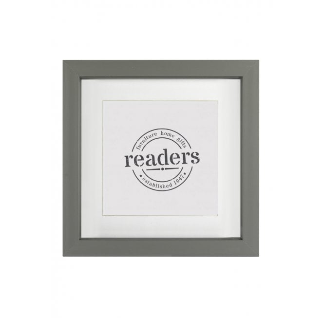 Grey Box Frame 12" x 12" without mount (10" x 10" with mount)