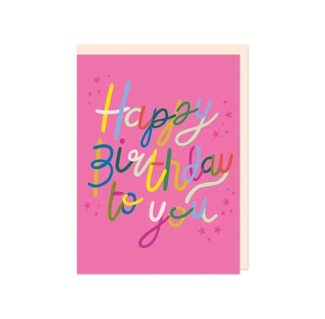 Happy Birthday To You pink