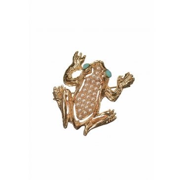 The Contented Toad Brooch