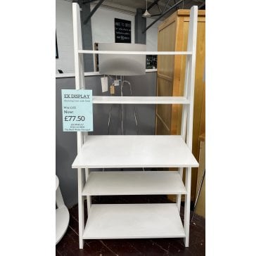 Ladder Style Desk - White