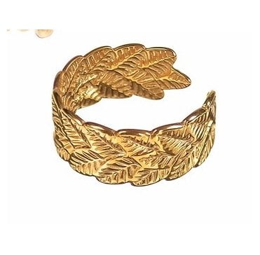 Leaf Layers Adjustable Ring