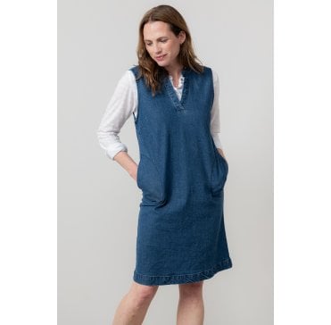 Belle Dress Plain - Blue