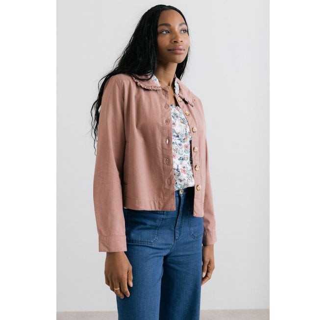 Lily & Me REBECCA JACKET PLAIN TWILL TENCEL - LAUREL