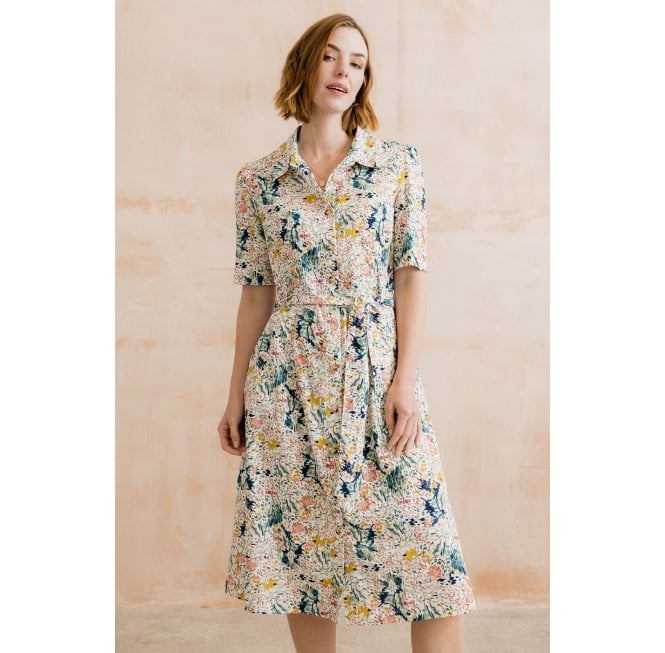 Lily & Me ROBYN DRESS HARDING - ECRU