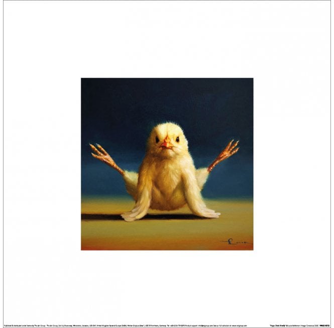 LUCIA HEFFERNAN (YOGA CHICK FIREFLY) ART PRINT 30X30