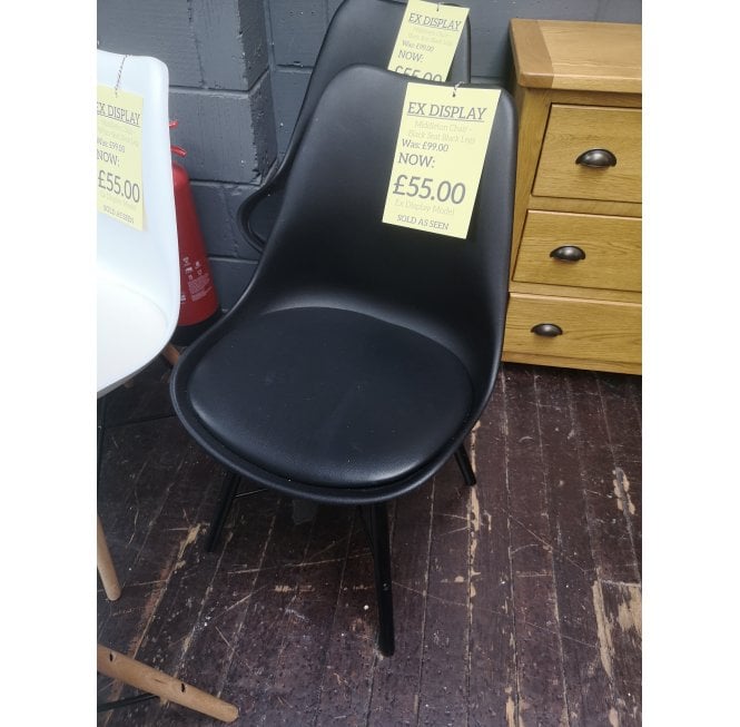 Middleton Chair - Black Seat & Black Legs