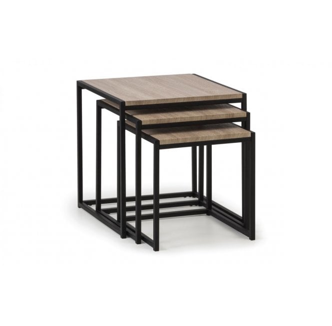 Middleton Industrial Style Nest of 3 Tables