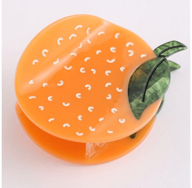 Orange Claw Clip