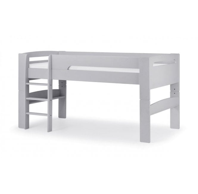 Pluto Midsleeper Bed - Dove Grey Finish