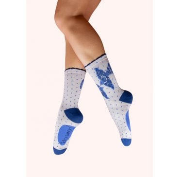 Blue Birds Ankle Socks