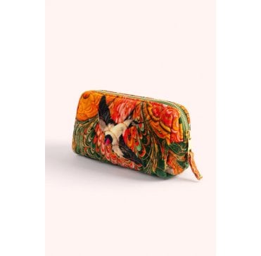 Quilted Vanity Bag - Marbled Swallow