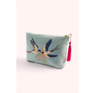 Swooping Swallows Zip Pouch