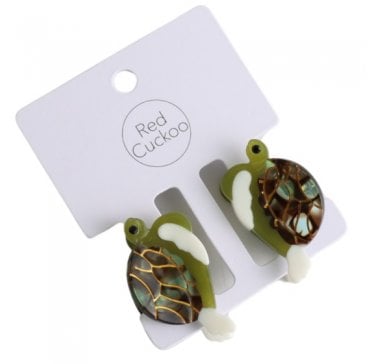Turtle Hair Claw Clip Twin Pack Green