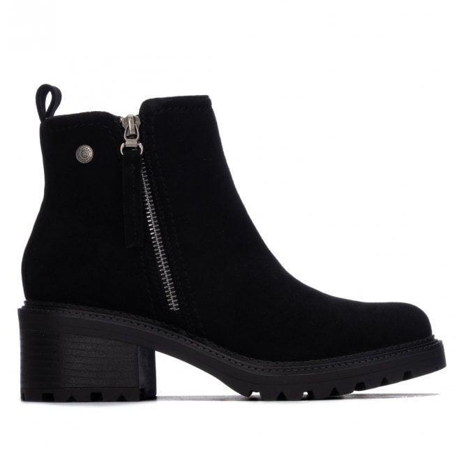 REFRESH Heeled Ankle Boot - Black