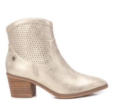 Metallic Cowboy Boot - Gold
