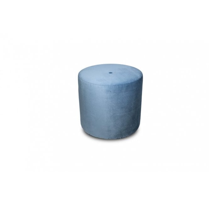Round Footstool 45cm with Buttons