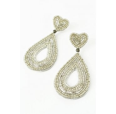 SILVER DROP EARRINGS 