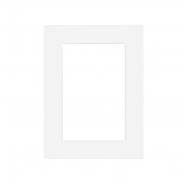 Single White Mount 20 x 16" with 16 x 12" Aperture