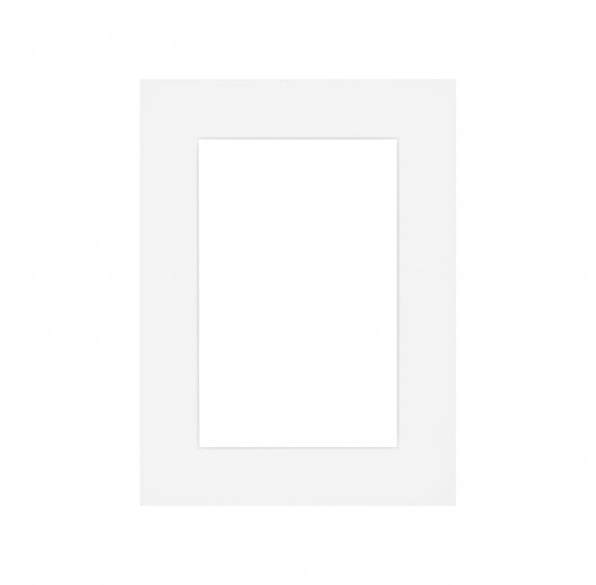 Single White Mount A4 with 9 x 5" Aperture