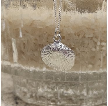 Sterling Silver Cockle Shell Necklace 