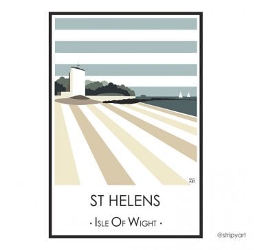Stripy Art - St Helens - A4 print
