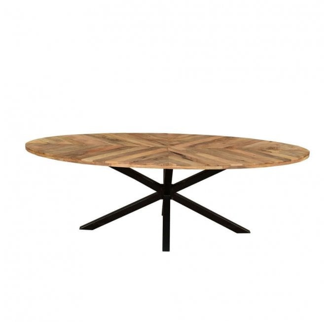 Sunburst Large Oval Dining Table - 2.4m