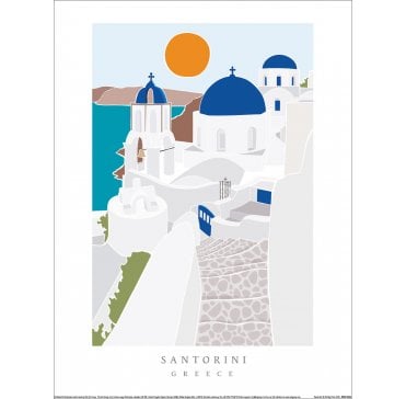 TALL BOY PRINTS (SANTORINI) ART PRINT 30x40