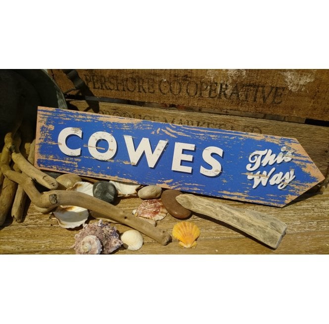 This Way Direction Sign - Cowes