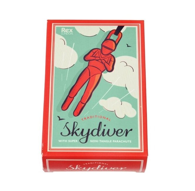 Traditional skydiver toy