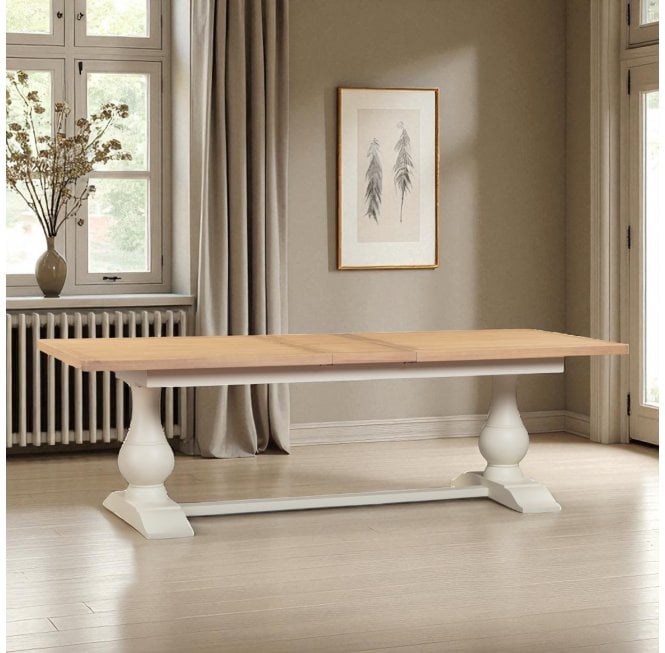 Westover Double Pedestal Extending Dining Table - 2.2/2.6m