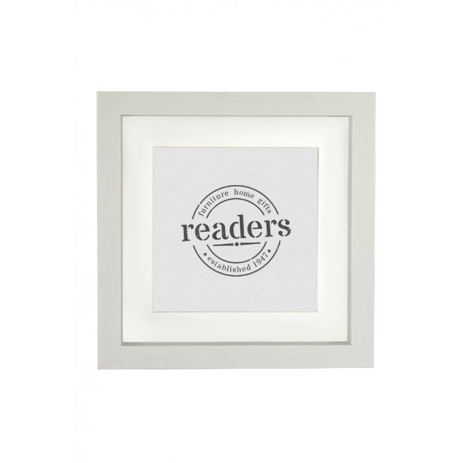 White Box Frame 8" x 8" without mount (6" x 6" with mount)