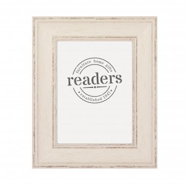 White Shabby Chic 10" x 8"