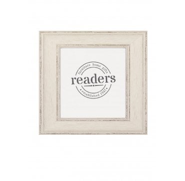 White Shabby Chic Frame 12" x 12"