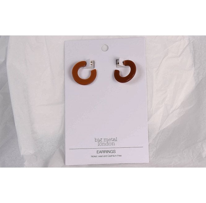 Winter Woodland Elsa Resin Hoop Earrings